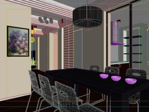family - kitchen - restaurant 385 3D Model