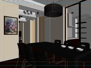 family - kitchen - restaurant 385 3D Model