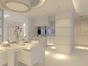 family - kitchen - restaurant 389 3Dモデル