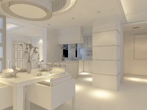 family - kitchen - restaurant 389 3D Model