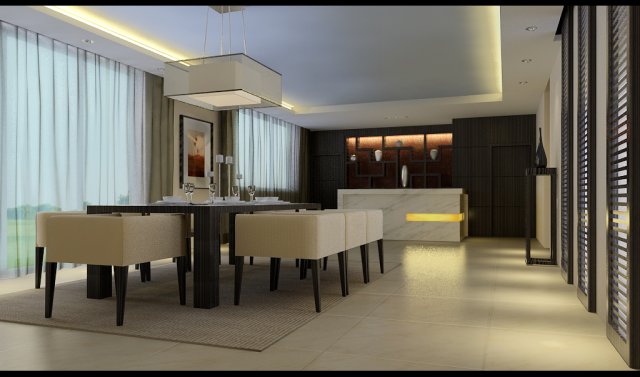 family - kitchen - restaurant 394 3D Model .c4d .max .obj .3ds .fbx .stl .blend 