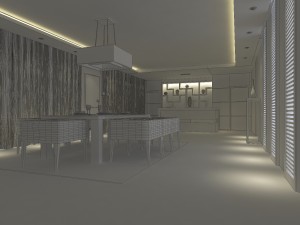 family - kitchen - restaurant 394 3D Model