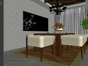 family - kitchen - restaurant 395 3D Model