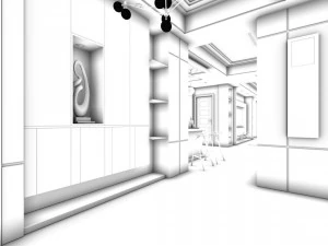 family - kitchen - restaurant 397 3D Model