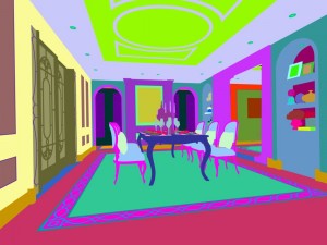 family - kitchen - restaurant 398 3D Model