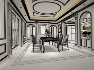 family - kitchen - restaurant 398 3D Model