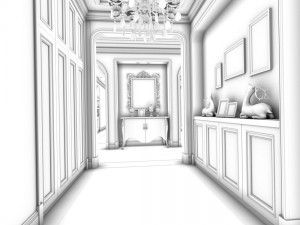 family - kitchen - restaurant 398 3D Model