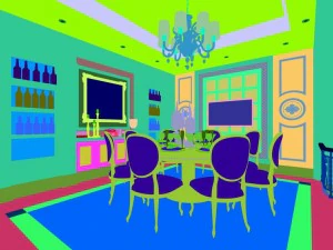 famiglia - cucina - ristorante 399 Modello 3D