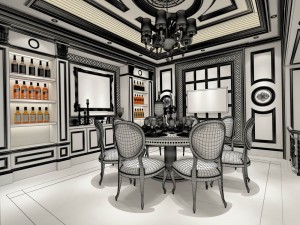 family - kitchen - restaurant 399 3Dモデル