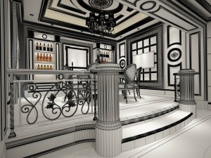 family - kitchen - restaurant 399 3Dモデル