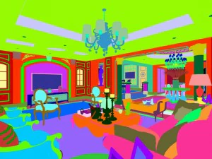 famiglia - cucina - ristorante 399 Modello 3D