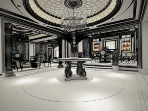 famiglia - cucina - ristorante 399 Modello 3D