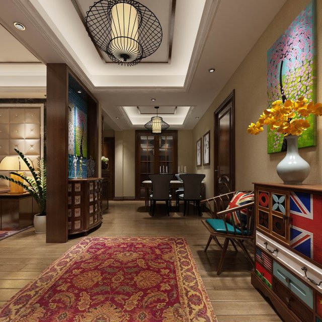 family - kitchen - restaurant 401 3D Модель .c4d .max .obj .3ds .fbx .stl .blend 