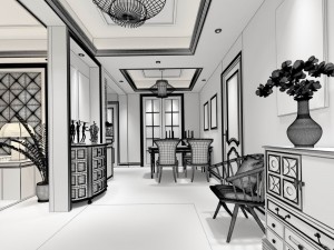 family - kitchen - restaurant 401 3D Модель