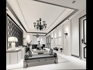 family - kitchen - restaurant 401 3D Model