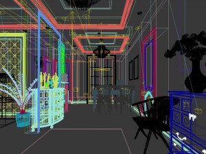 family - kitchen - restaurant 401 3D Модель
