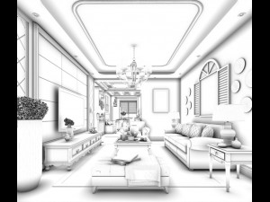 family - kitchen - restaurant 402 3Dモデル