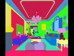 family - kitchen - restaurant 402 3D Model