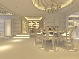 family - kitchen - restaurant 410 3D Model
