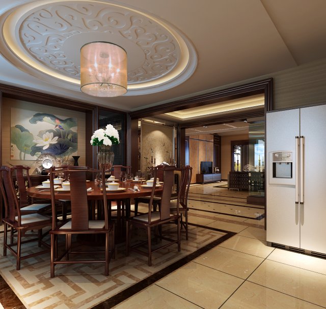 family - kitchen - restaurant 411 3Dモデル .c4d .max .obj .3ds .fbx .stl .blend 