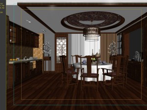 family - kitchen - restaurant 412 Modelo 3D