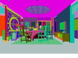 family - kitchen - restaurant 414 3D Model
