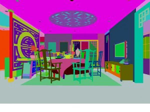 family - kitchen - restaurant 414 3D Model