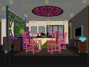 family - kitchen - restaurant 414 3D Model