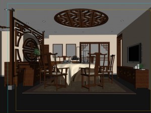 family - kitchen - restaurant 414 3D Model