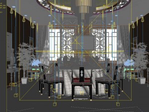 family - kitchen - restaurant 416 Modello 3D