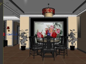 family - kitchen - restaurant 418 3D Model