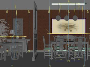family - kitchen - restaurant 418 3D Model