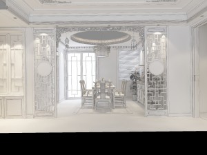 family - kitchen - restaurant 419 3D Model