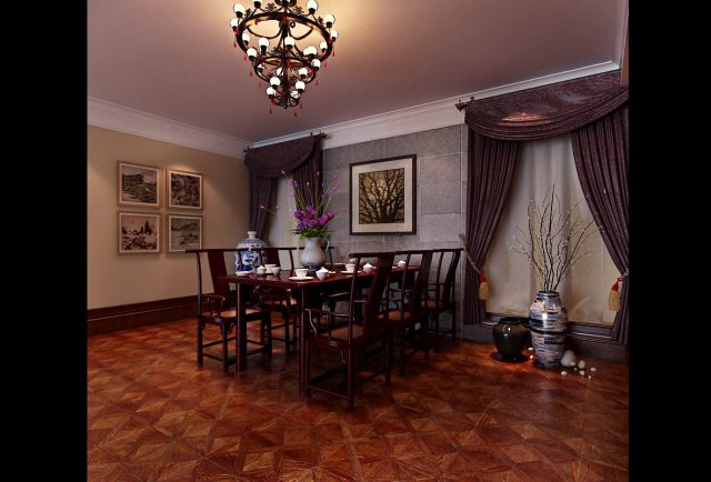 family - kitchen - restaurant 420 3D Model .c4d .max .obj .3ds .fbx .stl .blend