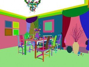 family - kitchen - restaurant 420 3D Model