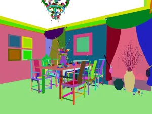 family - kitchen - restaurant 420 3D Model