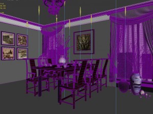 family - kitchen - restaurant 420 3D Model