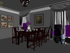 family - kitchen - restaurant 420 3D Model