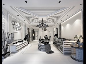 family - kitchen - restaurant 427 Model 3D