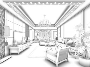 family - kitchen - restaurant 428 Modelo 3D