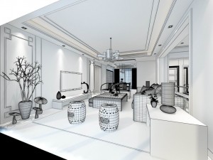 family - kitchen - restaurant 430 3D Model