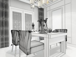 family - kitchen - restaurant 431 3Dモデル