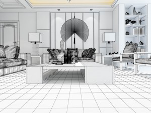 family - kitchen - restaurant 431 3Dモデル