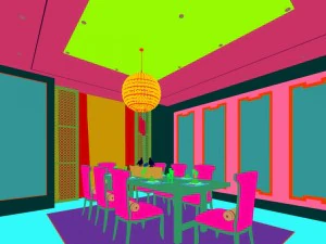 family - kitchen - restaurant 432 3D Model