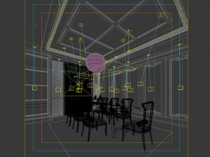 family - kitchen - restaurant 432 3D Model