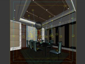 family - kitchen - restaurant 432 3D Model