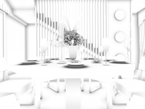 family - kitchen - restaurant 433 3D 모델
