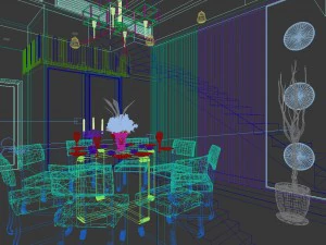 family - kitchen - restaurant 433 3D Model
