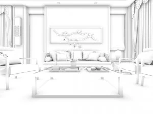 family - kitchen - restaurant 433 3D Model