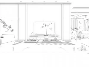 family - kitchen - restaurant 433 3D Model